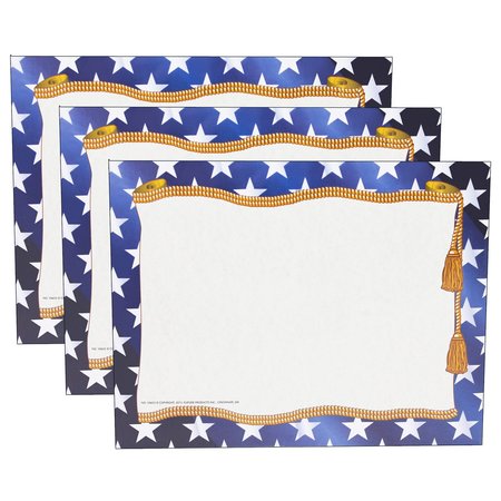 HAYES Stars Border Certificate, 8.5in x 11in, PK150 VA655